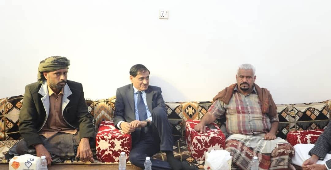 وصول اللواء البحسني إلى مقر حلف قبائل حضرموت بمنطقة العليب