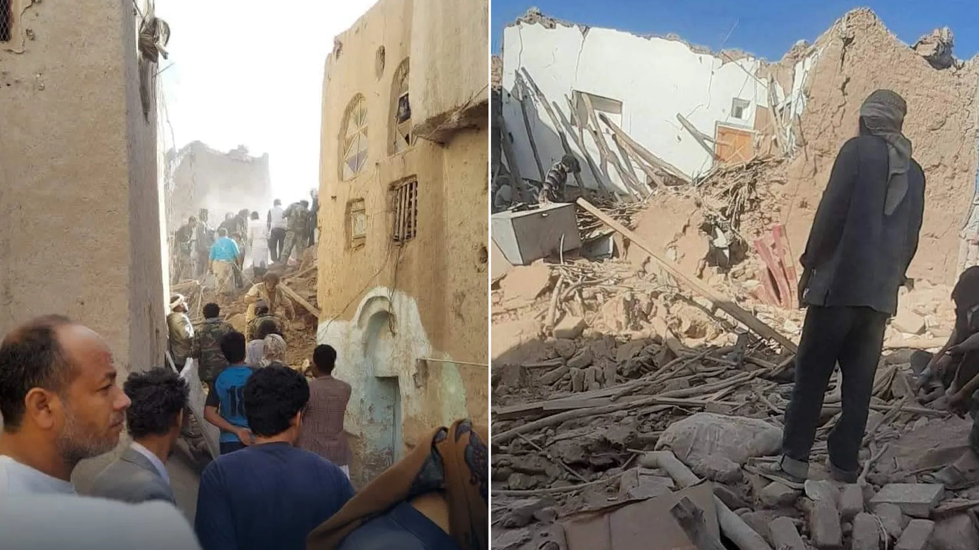 البيضاء.. الحوثيون يواصلون جرائمهم.. تفجير منزل في البيضاء وارتكاب مجزرة بشعة
