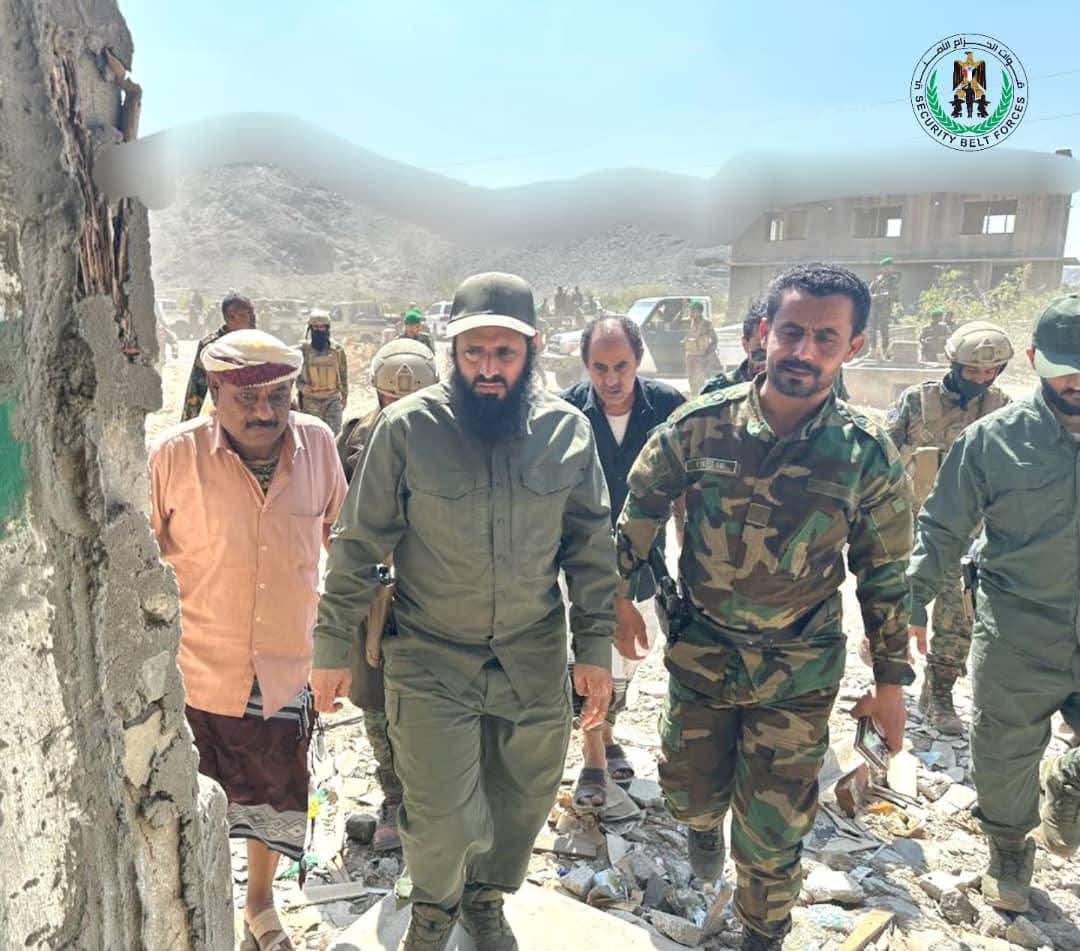 العميد الوالي يتفقد مقر قيادة الحزام الأمني بمحافظة أبين ويشيد بالجهود المبذولة