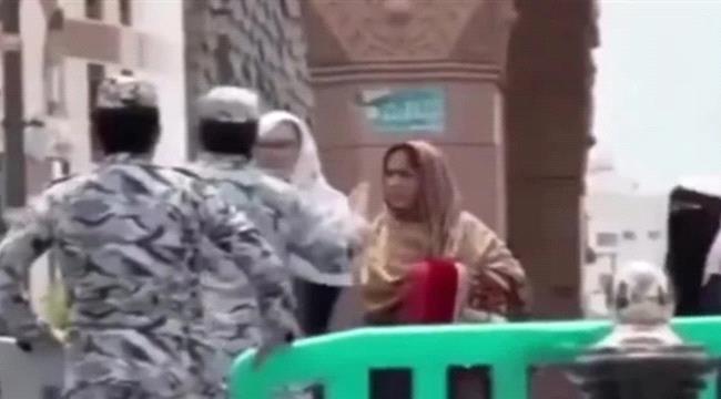 القبض على امرأة اعتدت على رجل أمن في المسجد النبوي