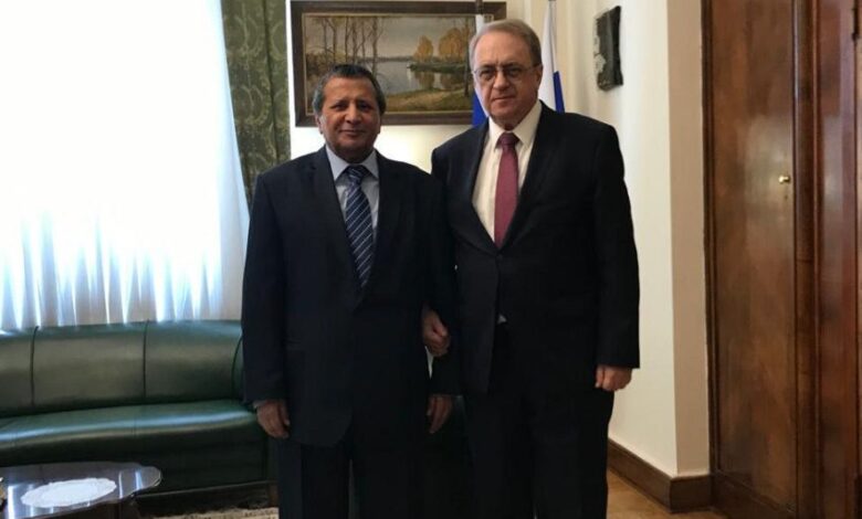السفير الوحيشي يبحث مع نائب وزير الخارجية الروسي العلاقات الثنائية بين البلدين