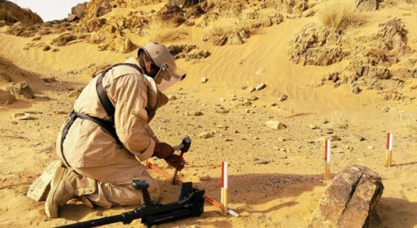 \"مسام\" ينزع أكثر من 1,600 مادة متفجرة منذ بداية الشهر الجاري
