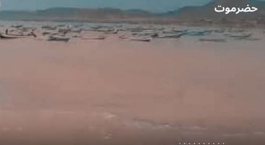 خفر السواحل تنقذ قوارب صيد جرفتها السيول بحضرموت