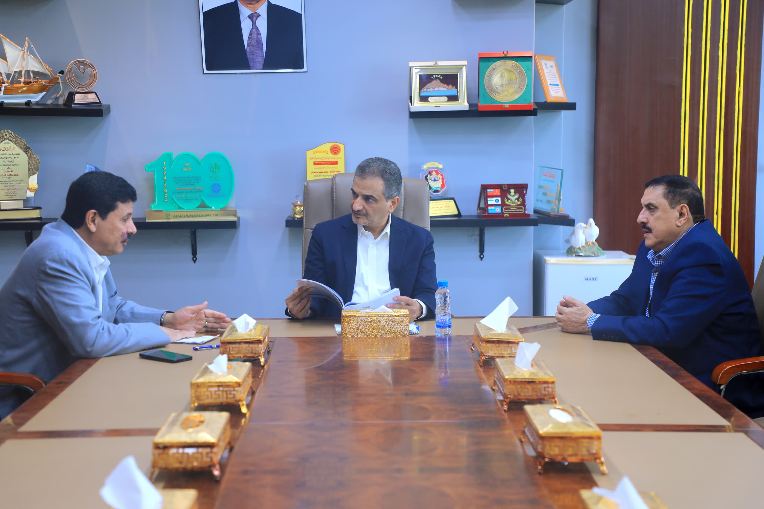 لملس يبحث مع القاضي المفلحي ملفات حقوق الإنسان وأوضاع السجناء في العاصمة عدن
