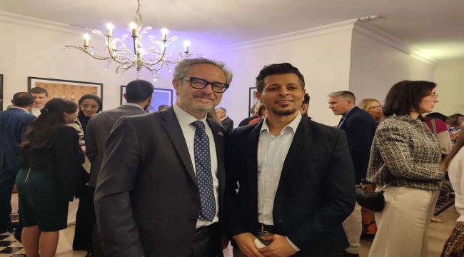 ممثل المجلس الانتقالي يشارك في \"يوم أوروبا\" بعمان ويبحث مستجدات الوضع مع دبلوماسيين دوليين
