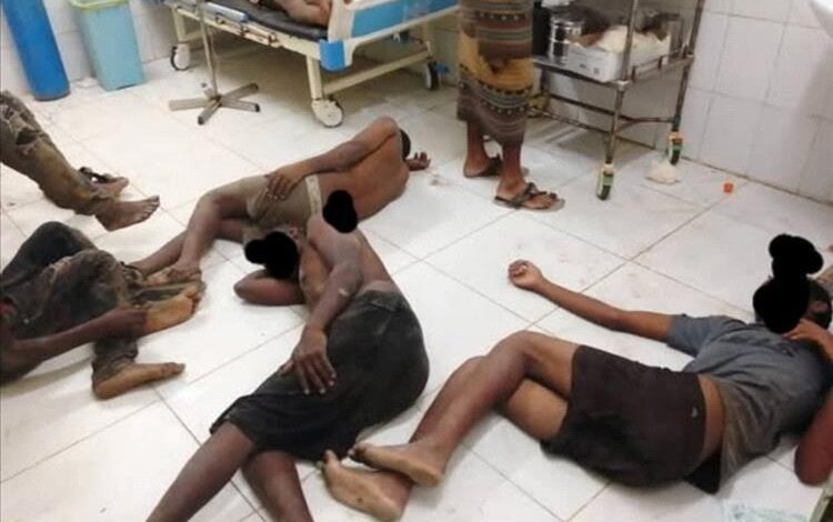 أبين.. انتشال جثث مهاجرين أفارقة غرقوا في أعماق البحر أثناء تهريبهم