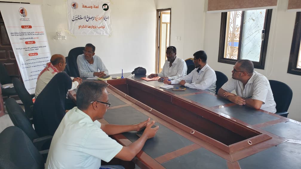 الهيئة الحضرمية لإصلاح ذات البين تناقش الترتيب لتنفيذ فعالية مهارات التعامل مع النزاعات وبناء السلم المجتمعي